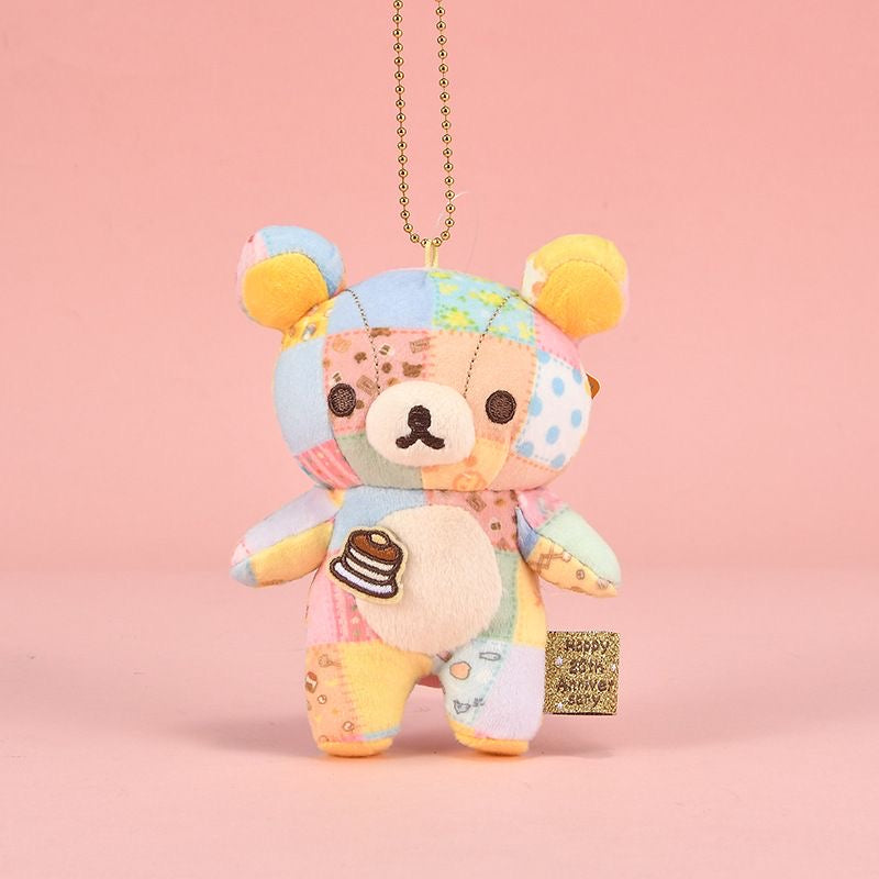 Colorful Collage Plush Rilakkuma Pendant