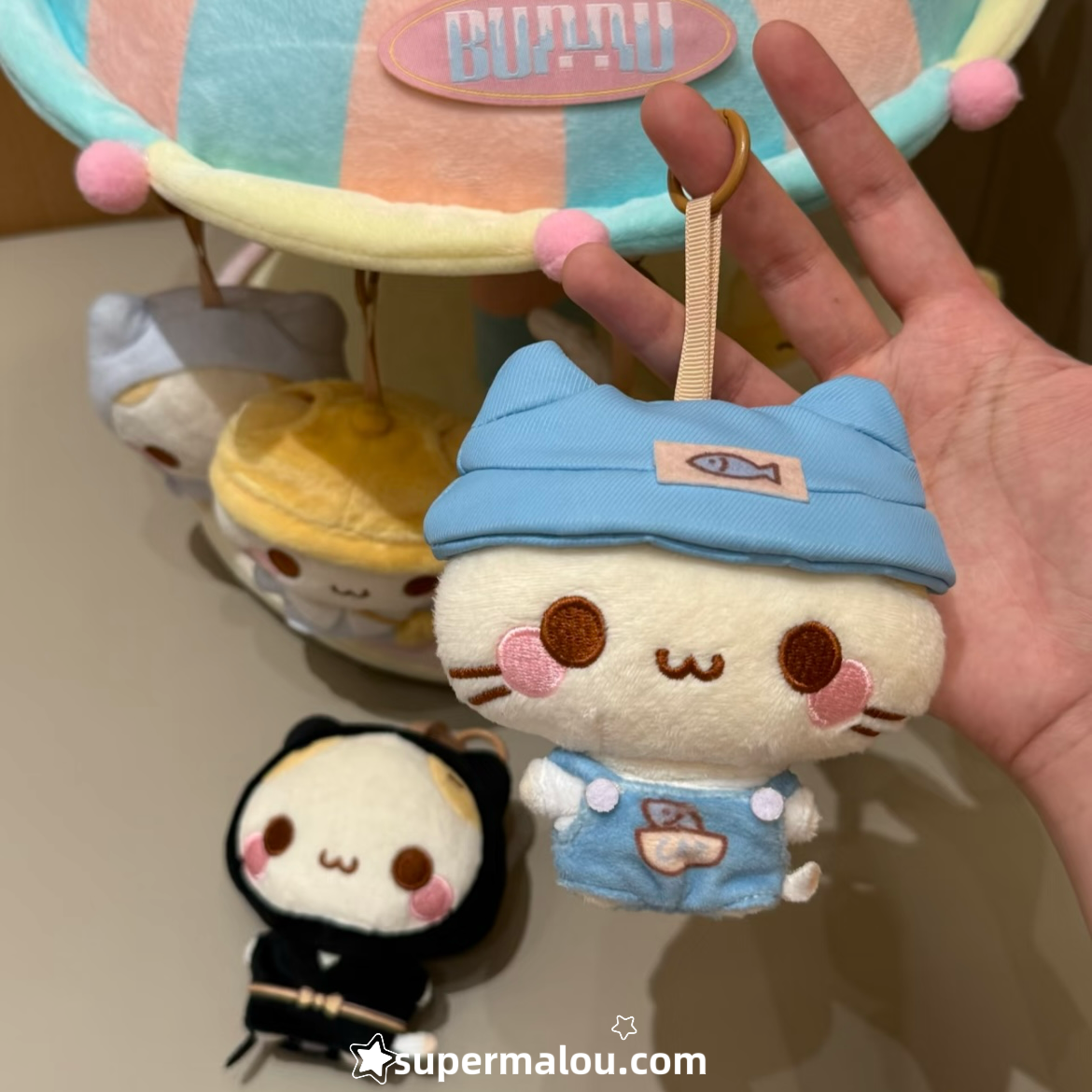 Cute Mashumaro Plush Pendant Keychain（Big Doll)
