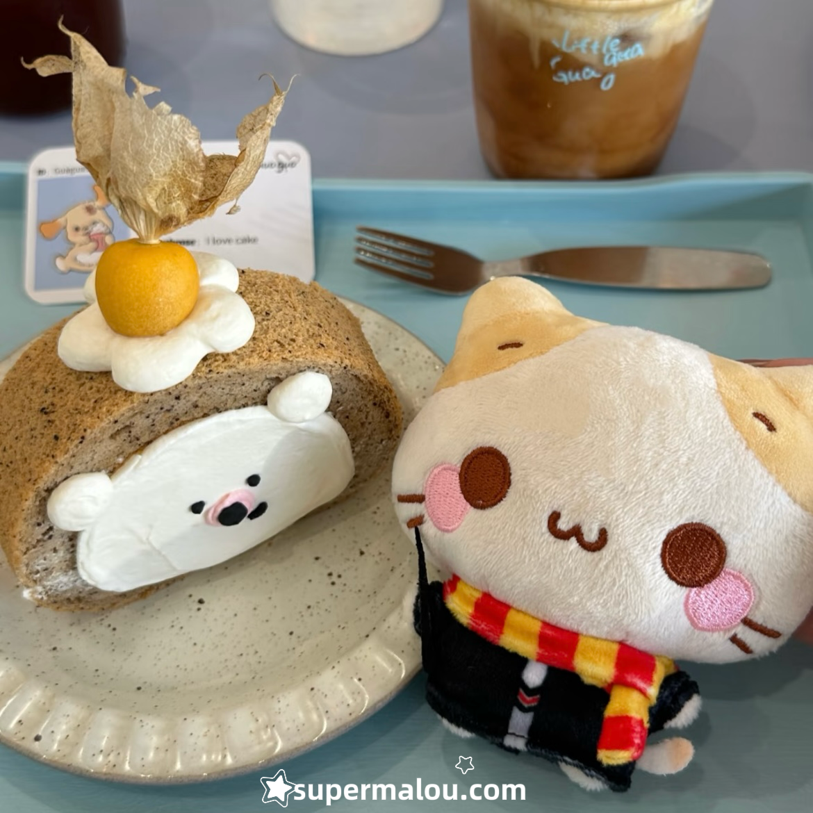 Cute Mashumaro Plush Pendant Keychain（Big Doll)