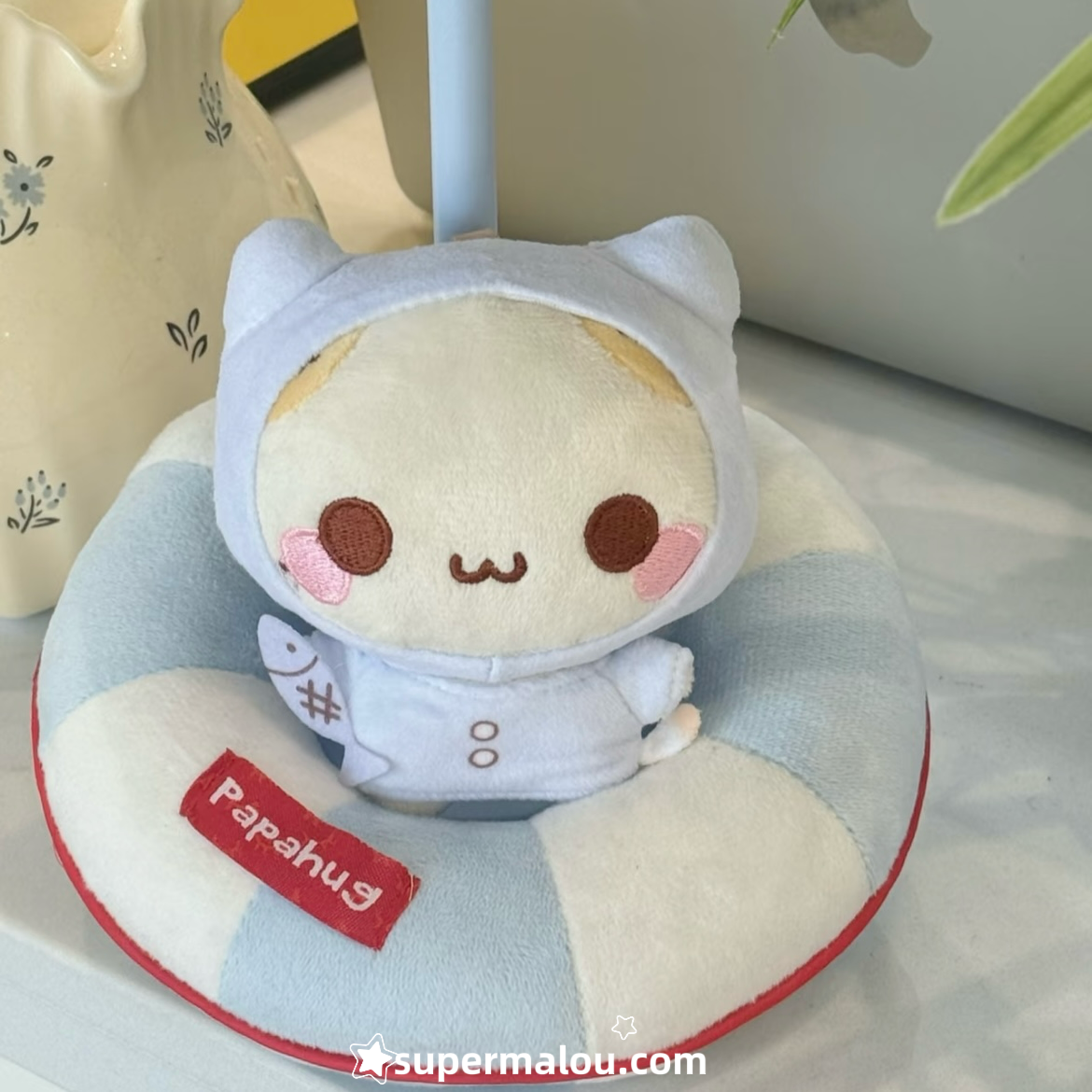 Cute Mashumaro Plush Pendant Keychain（Big Doll)
