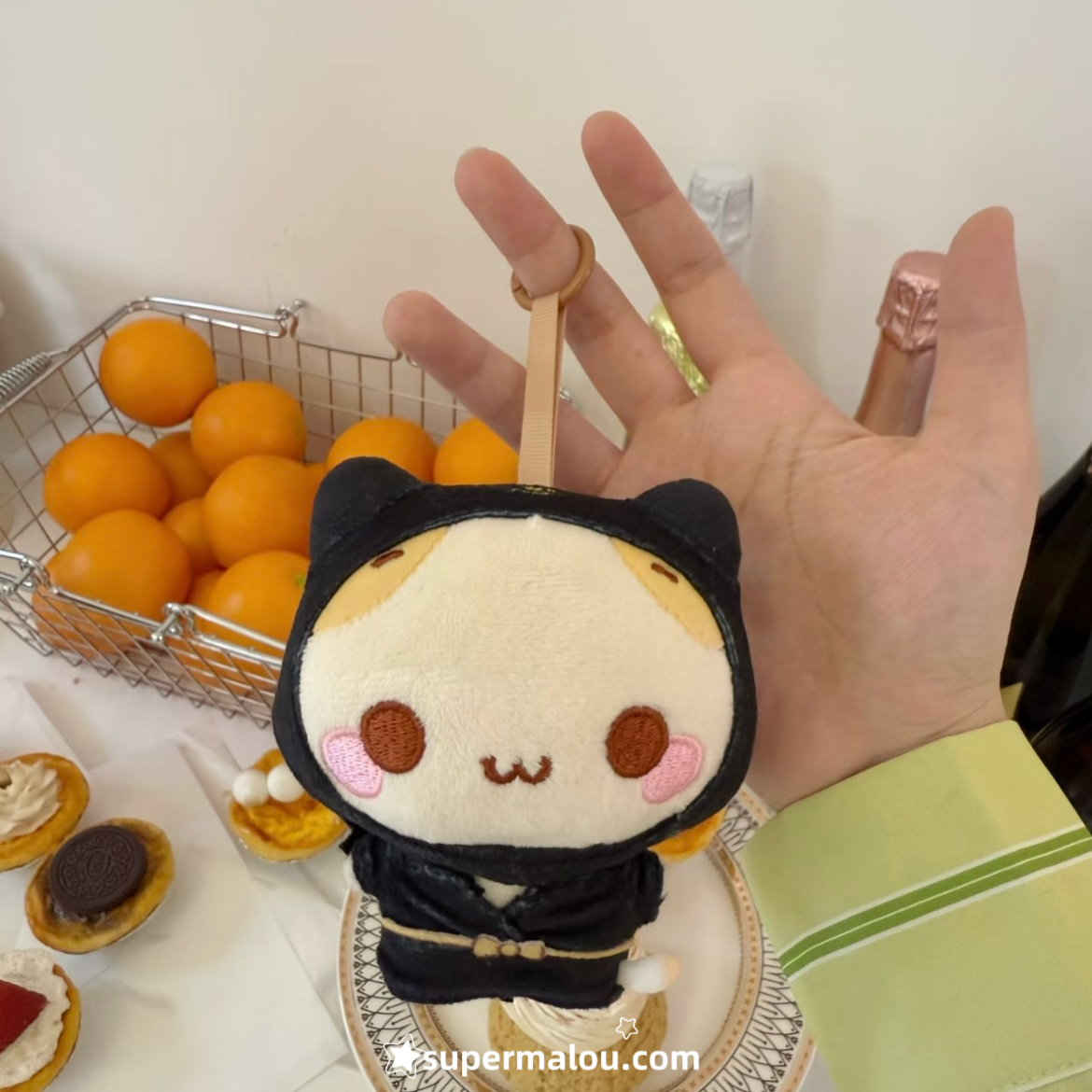 Cute Mashumaro Plush Pendant Keychain（Big Doll)