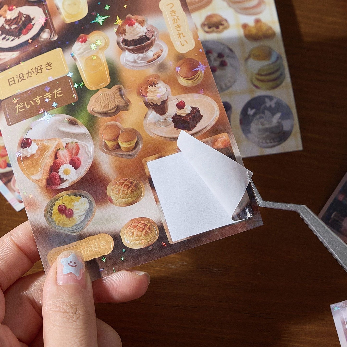 30Pages Cute Retro Food Japanese Sticker Book Set Of 2