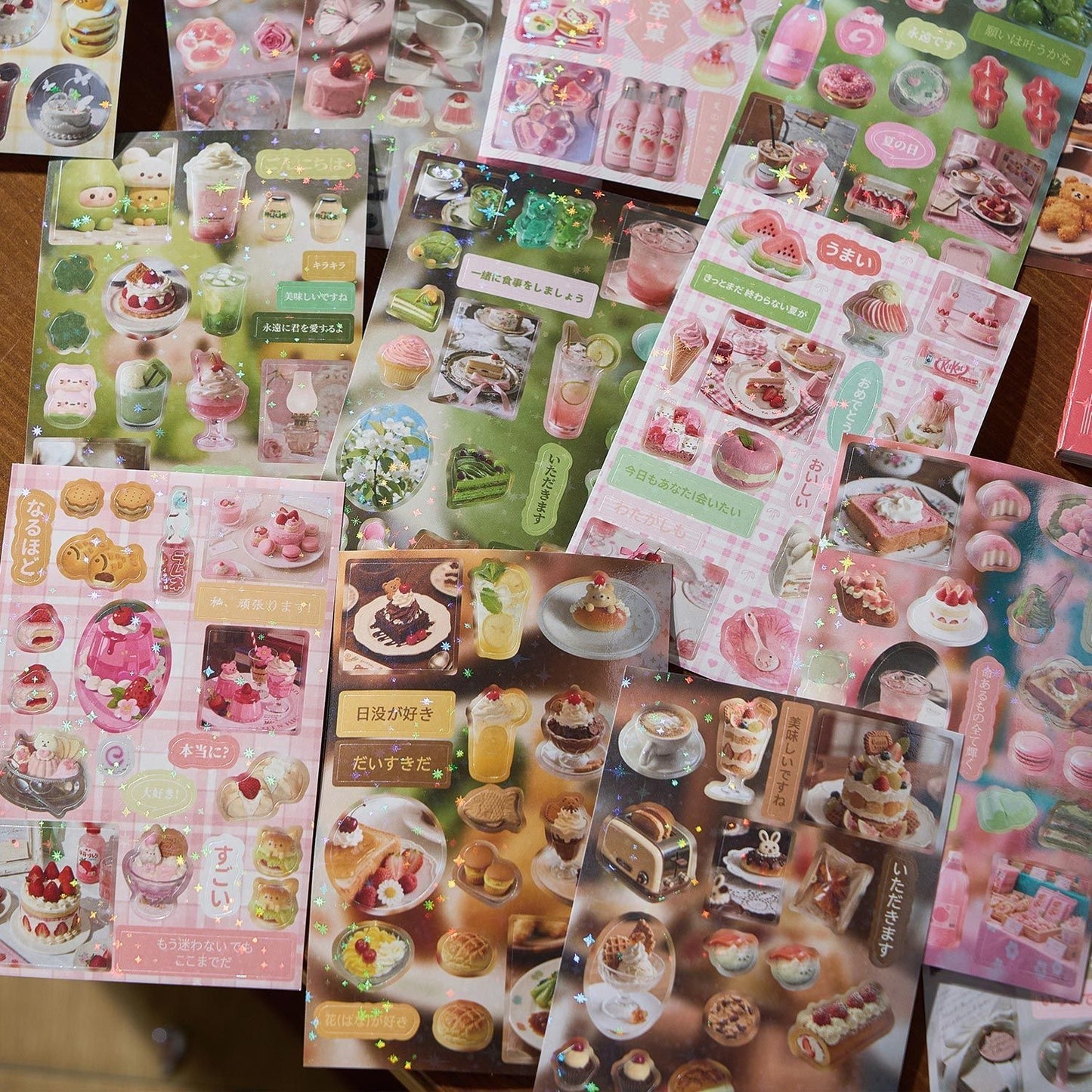 30Pages Cute Retro Food Japanese Sticker Book Set Of 2