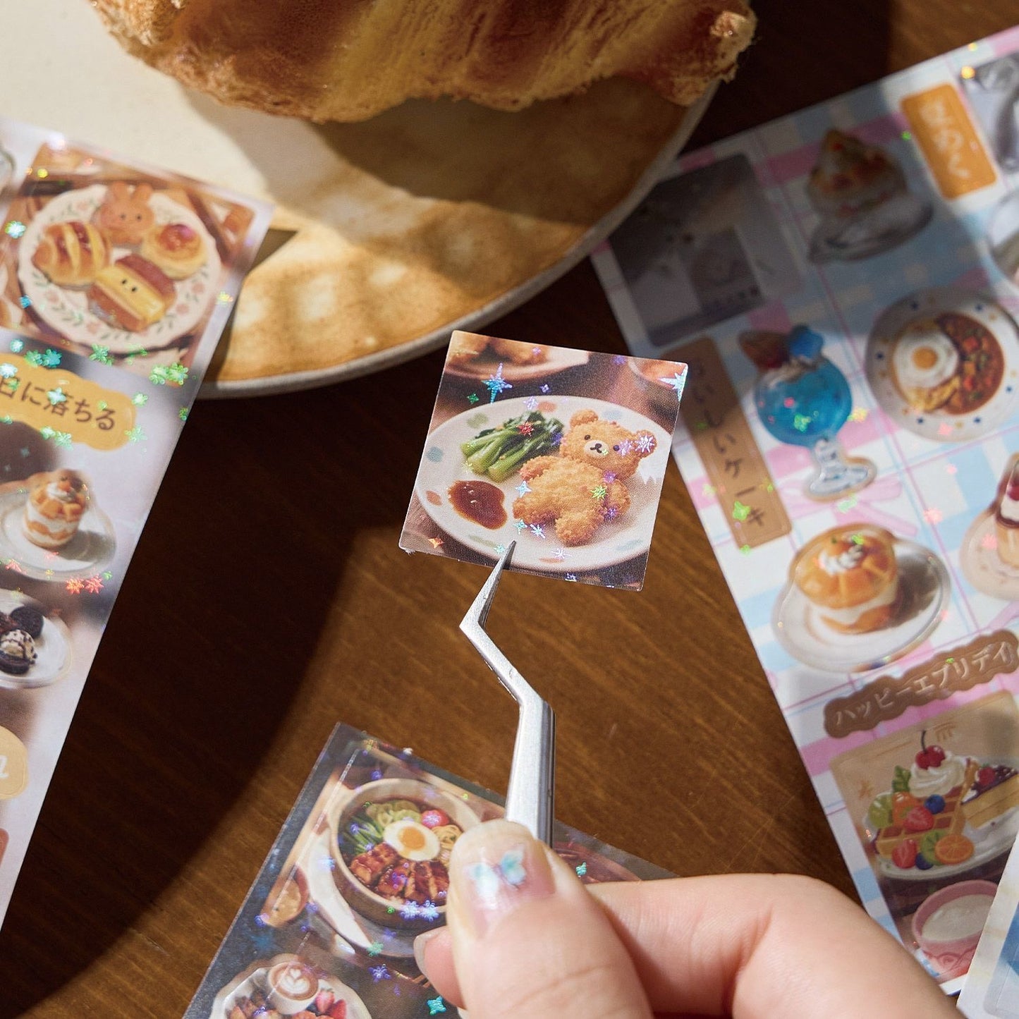 30Pages Cute Retro Food Japanese Sticker Book Set Of 2