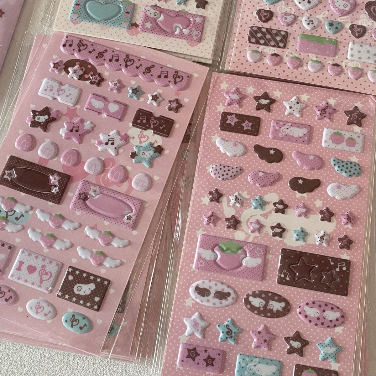 Cute Strawberry Note 3D Bubble Foam Stickers