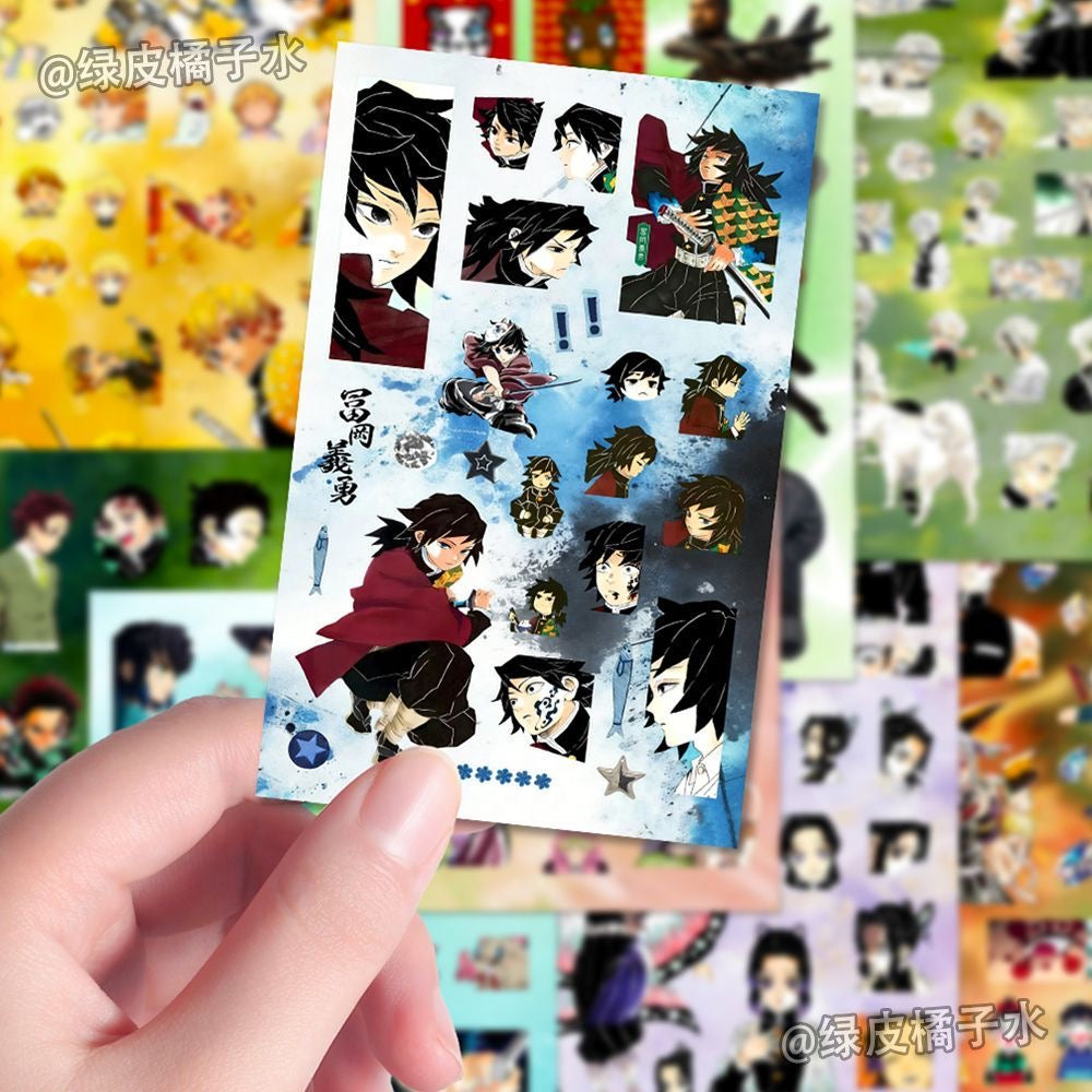 8 Sheets Demon Slayer Stickers C