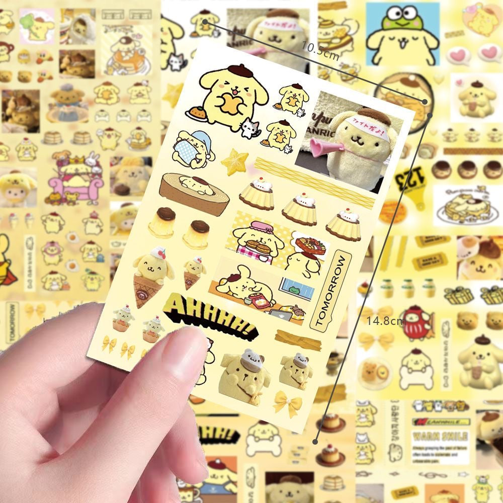 8 Sheets Pompompurin Stickers Style C