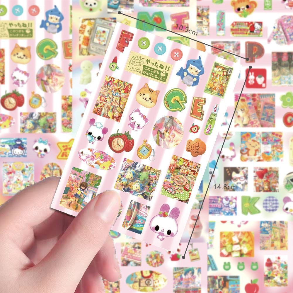 8 Sheets Heisei Retro ‌Sticker