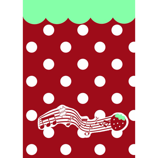 【Pre-Order】30Pages Red Strawberry Deco Sticker Book