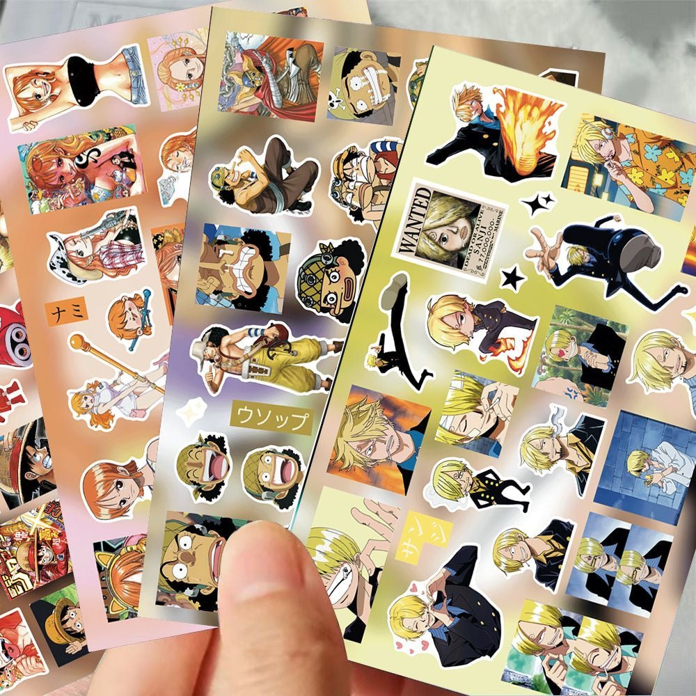 8 Sheets One Piece Stickers