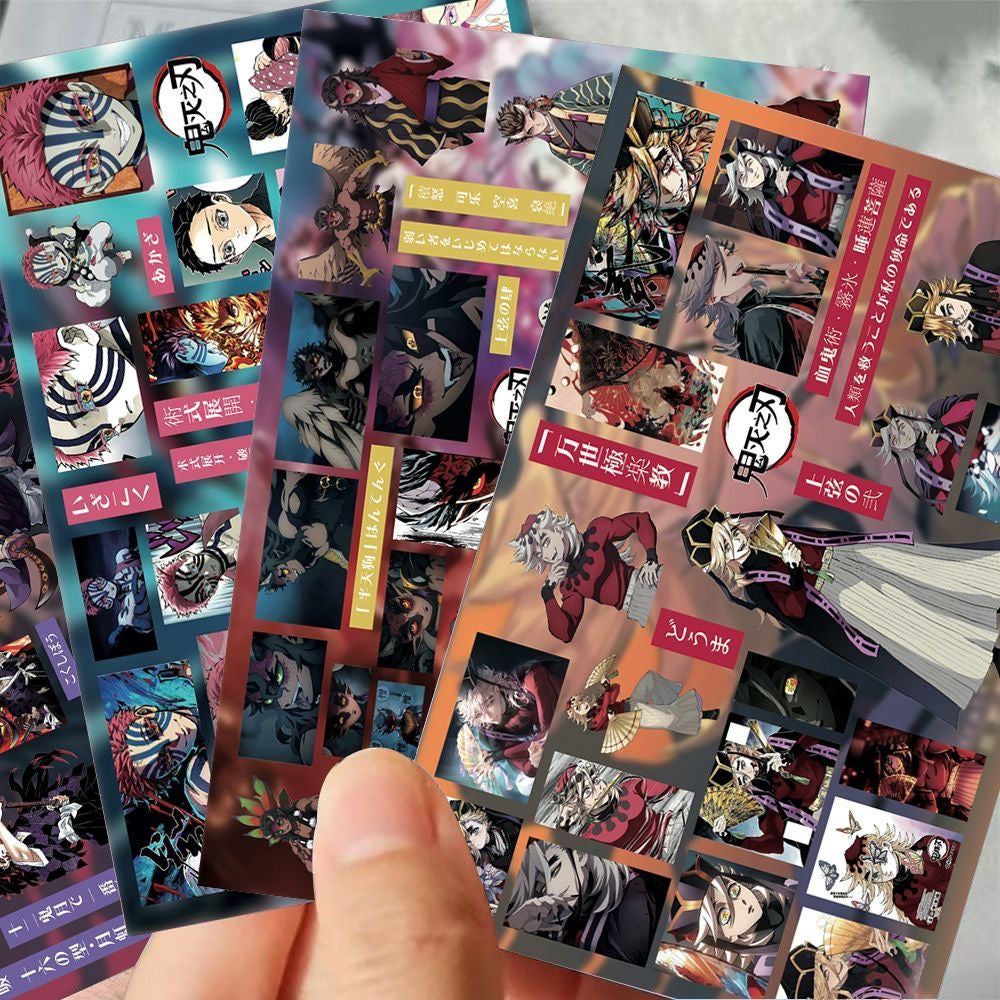 8 Sheets Demon Slayer Stickers D