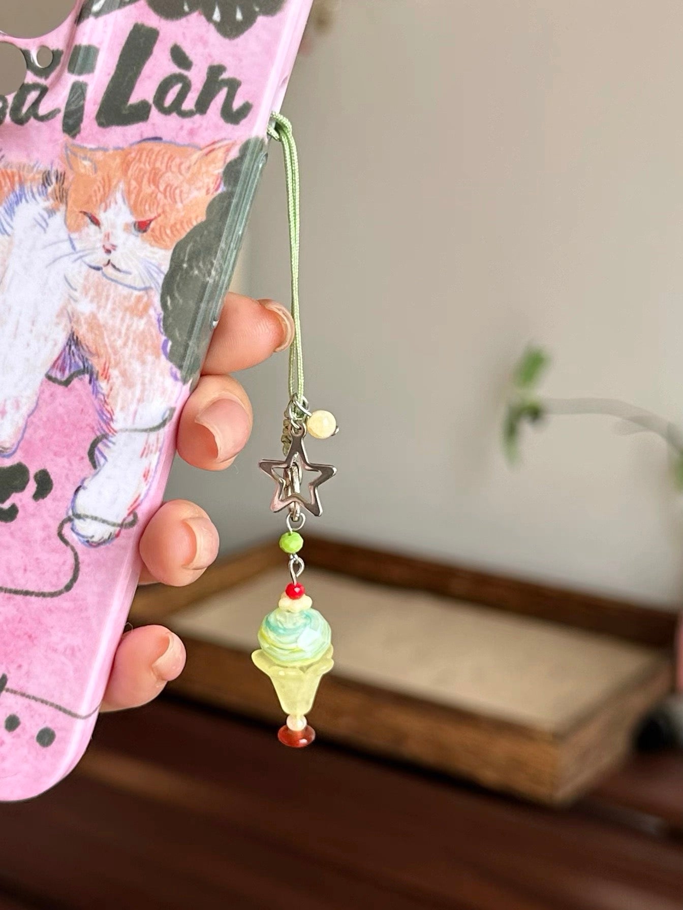 Dessert House Series Ice Cream Phone Chain