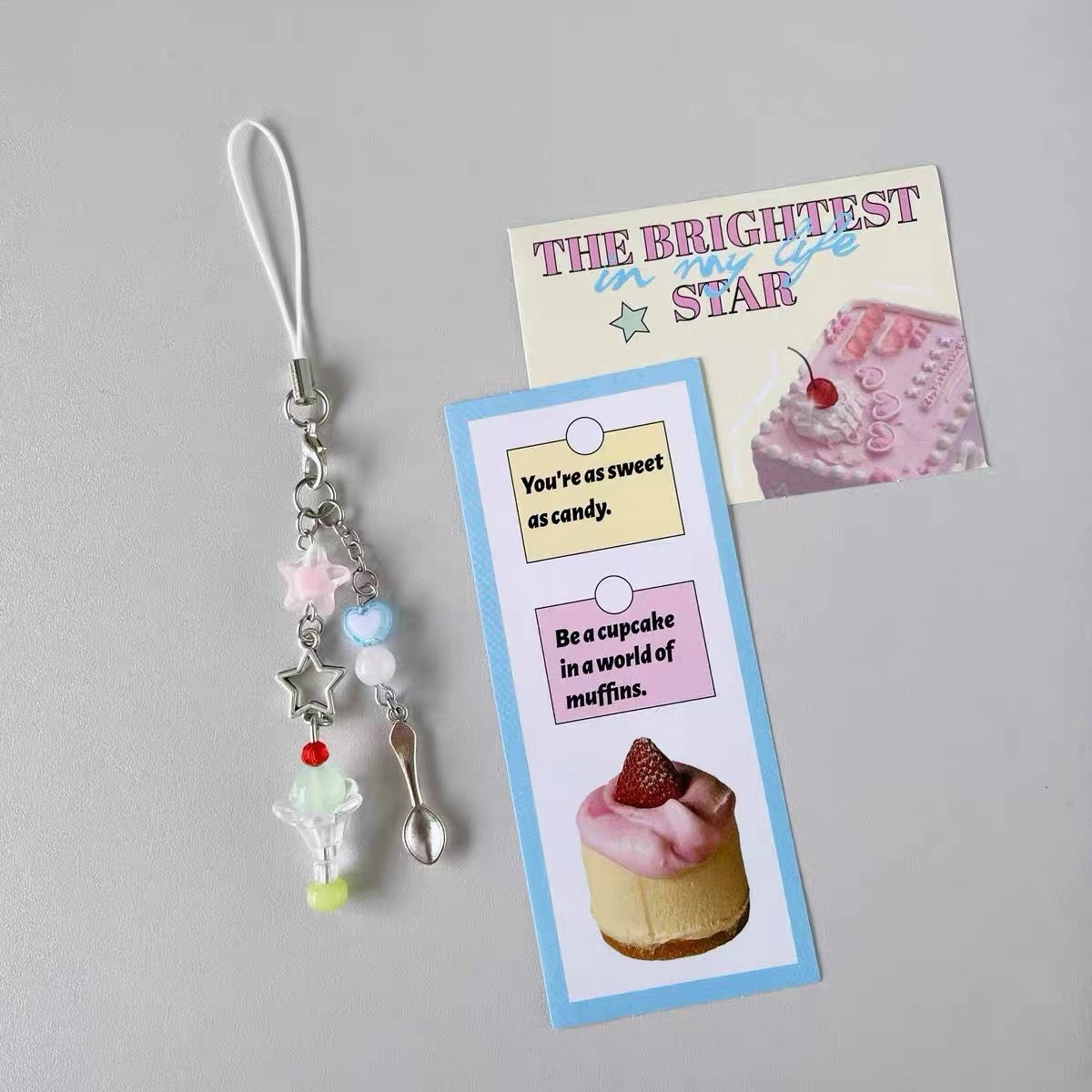 Dessert Soda Ice Cream Phone Chain