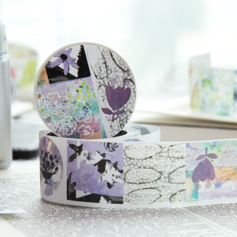 Disordered Collage Series Retro Sticker Roll