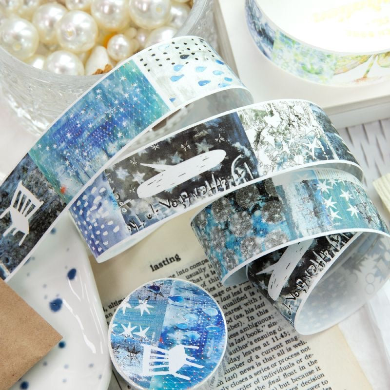 Disordered Collage Series Retro Sticker Roll