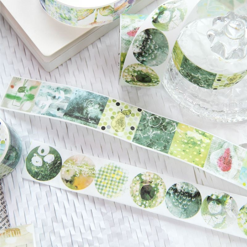Disordered Collage Series Retro Sticker Roll