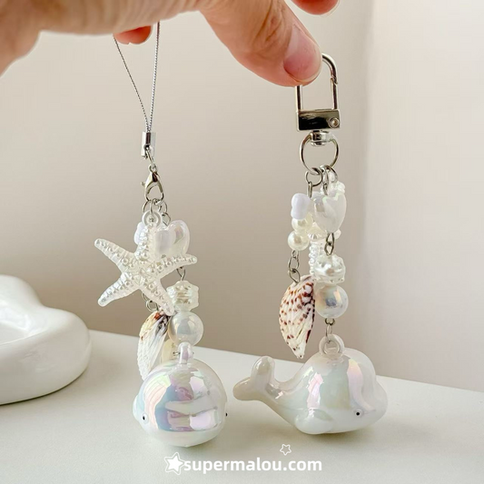 Dolphin Starfish Keychain Phone Chain
