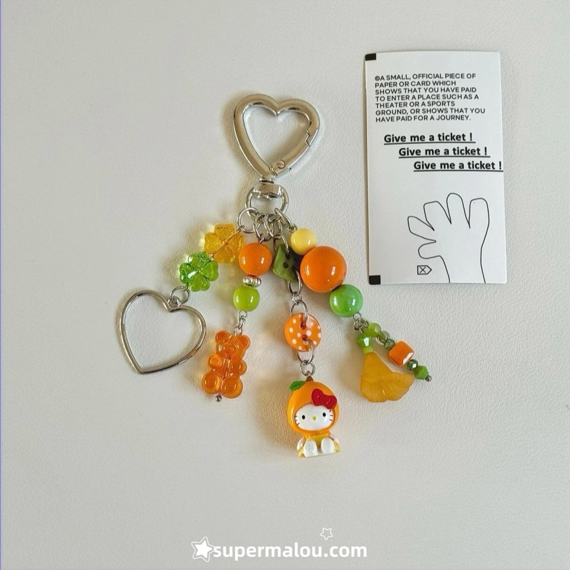 Dopamine Colorful DIY Bead Phone Chain Keychain