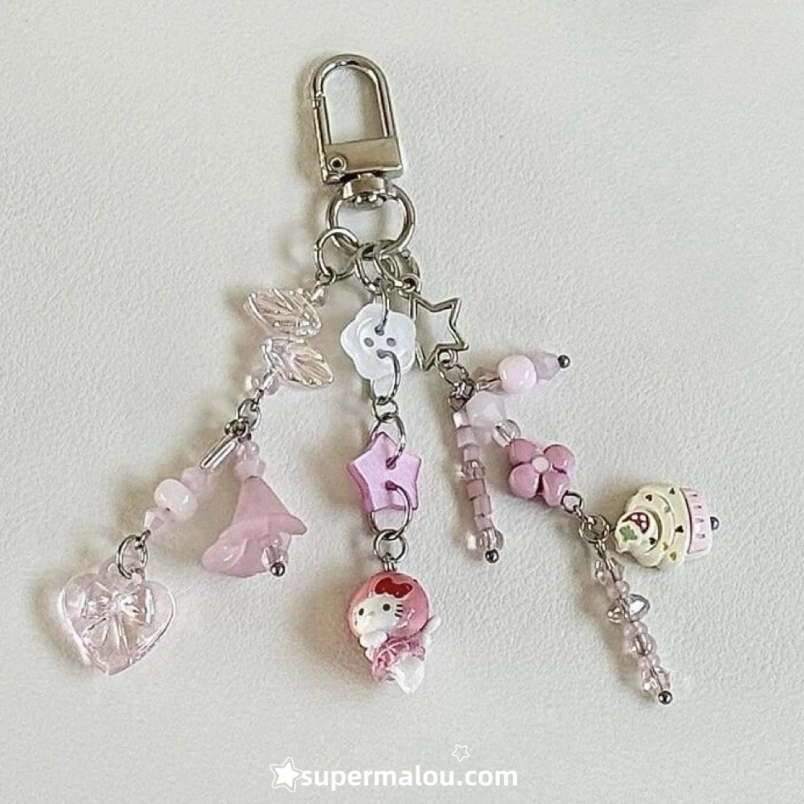 Dopamine Colorful DIY Bead Phone Chain Keychain