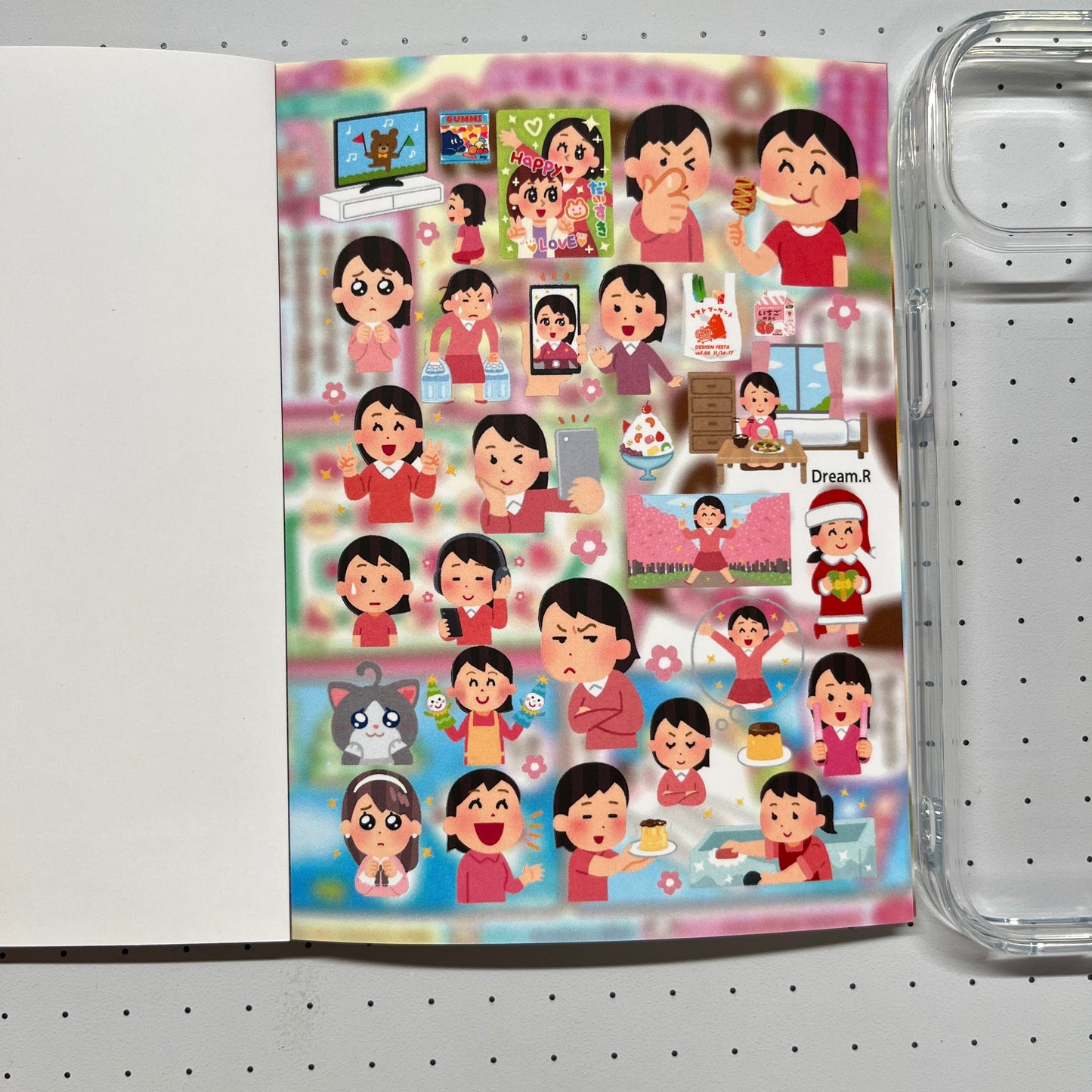【Limited Edition】Dream.R Sticker Book Handmade Sticker Phone Case