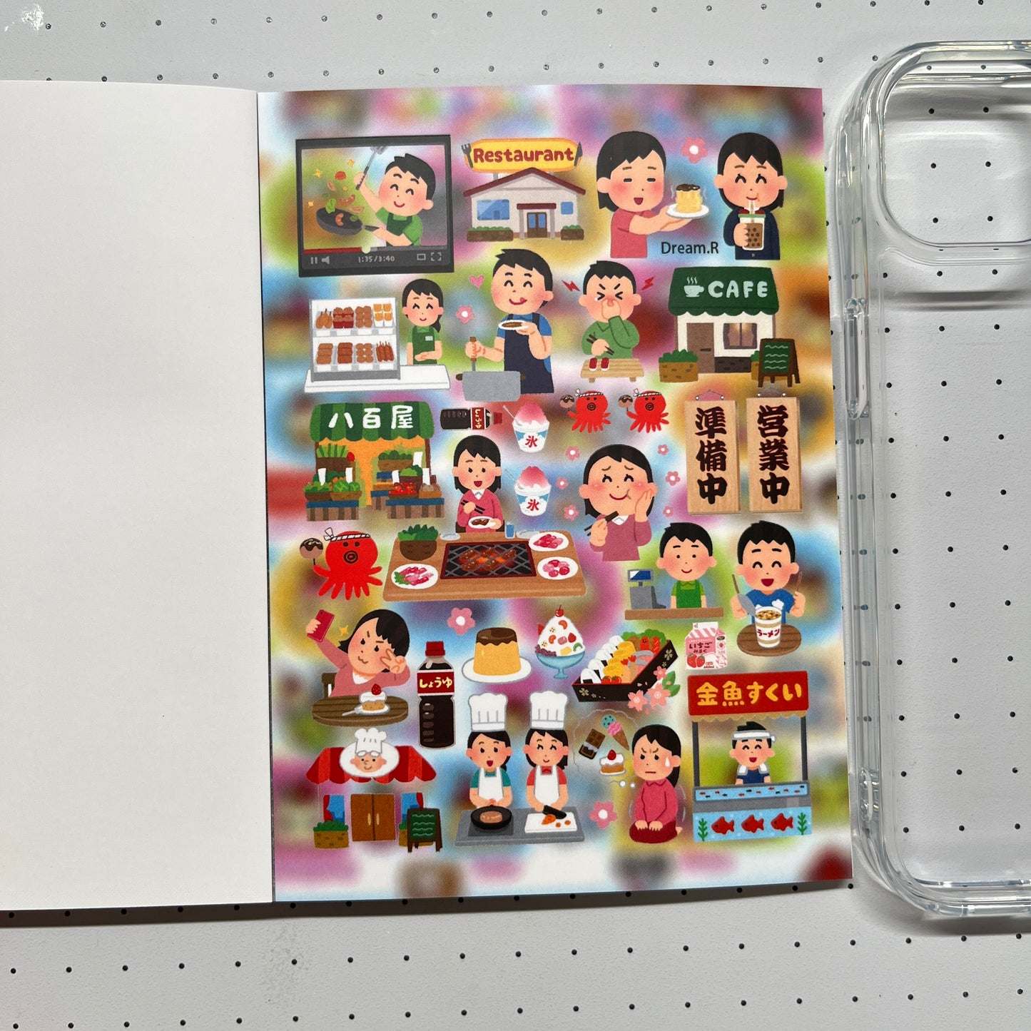 【Limited Edition】Dream.R Sticker Book Handmade Sticker Phone Case