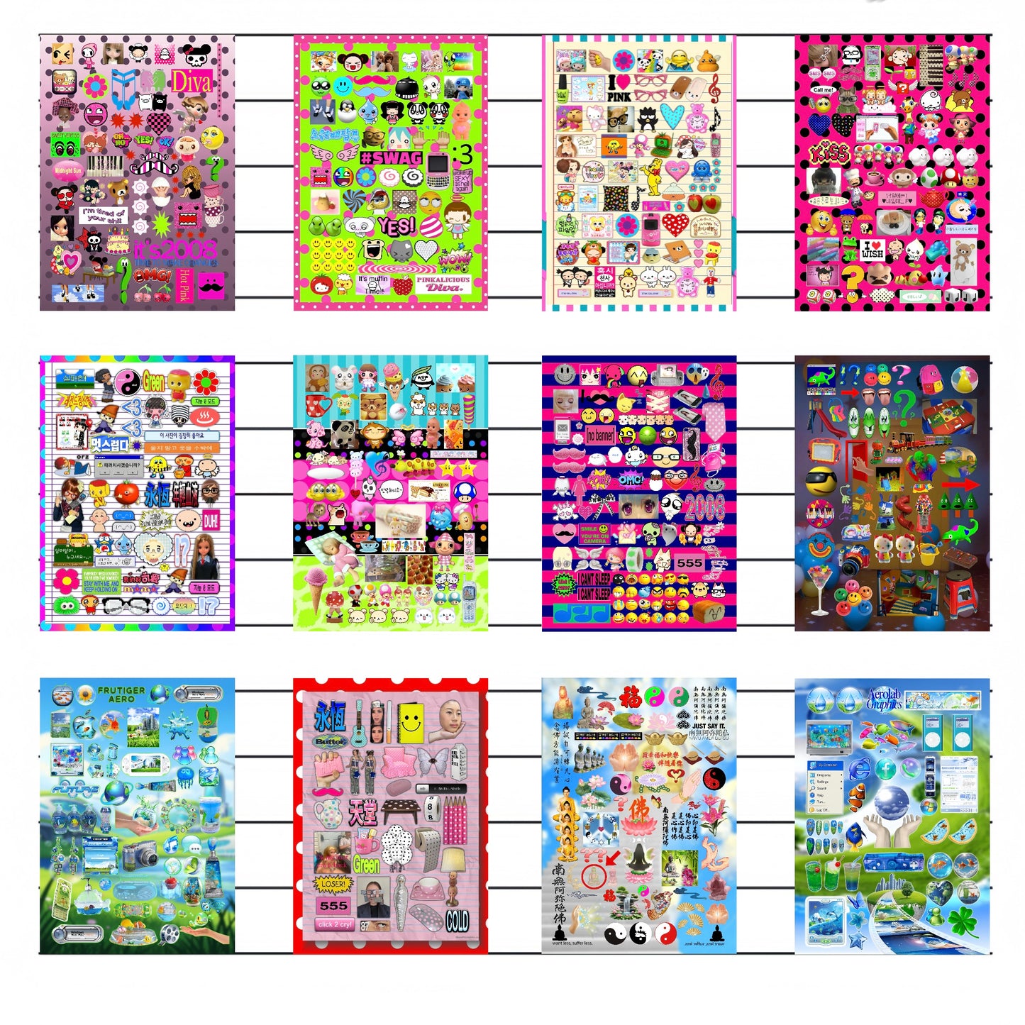 【Pre-Order】32Pages Saturated Dreams Sticker Sheets