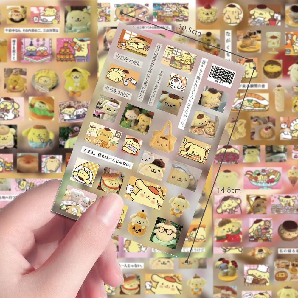 8 Sheets Pompompurin Stickers Style B