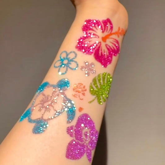 Glitter Tattoo Sticker Set