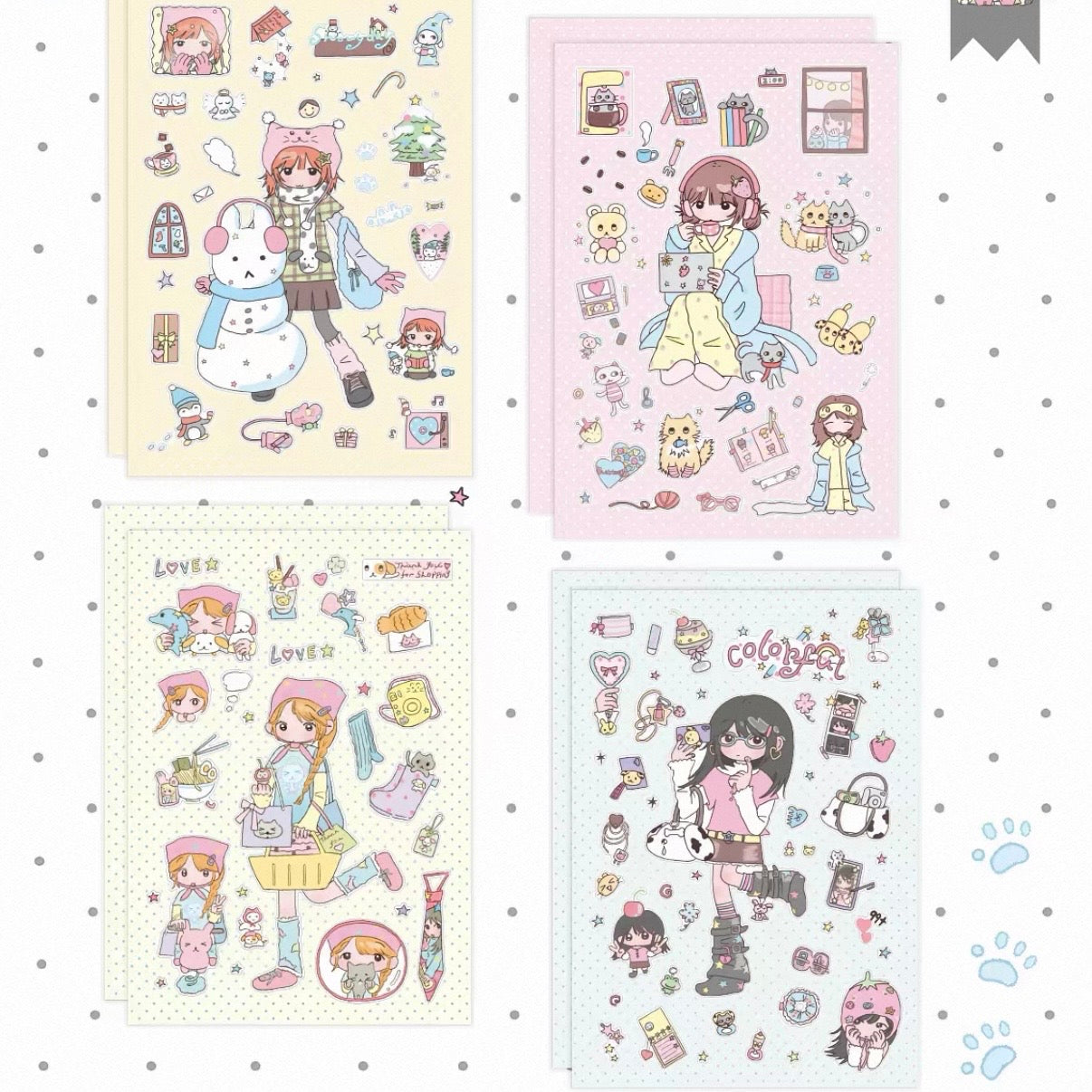 OOTD Cute Sticker Sheets
