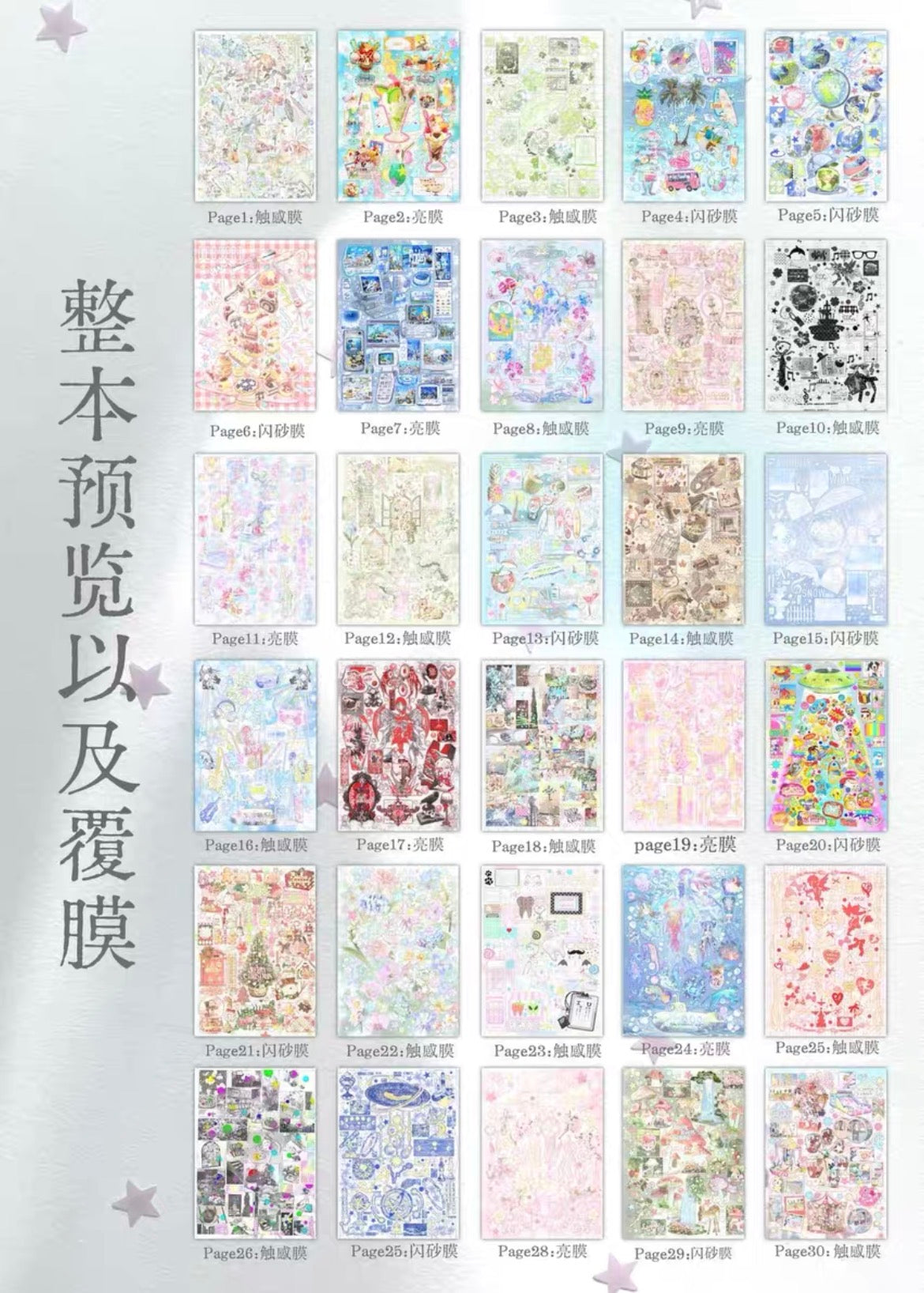 【Limited Edition】30Pages Selcouth Sticker Book