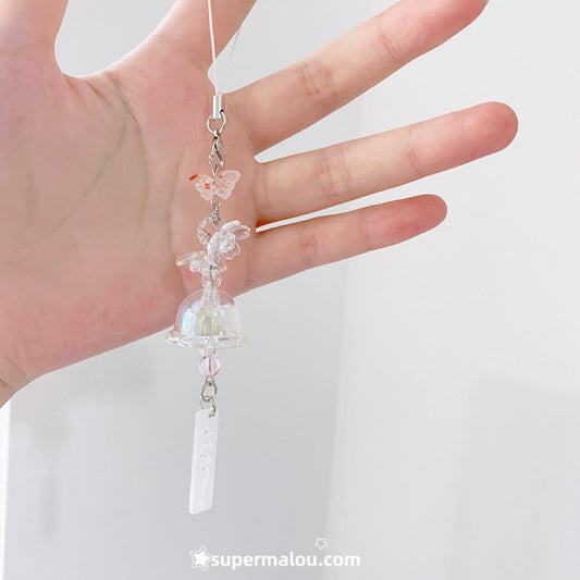 Elegant Wind Chime Flower Phone Chain