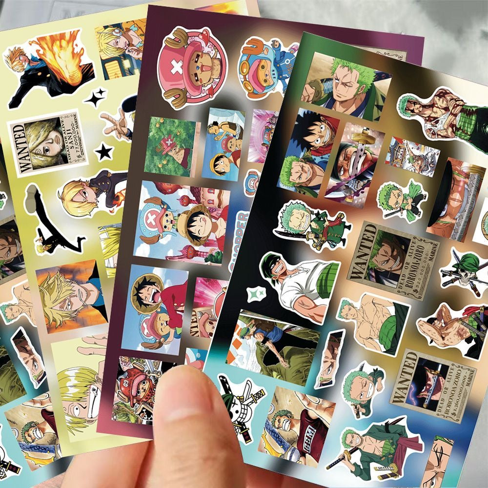 8 Sheets One Piece Stickers