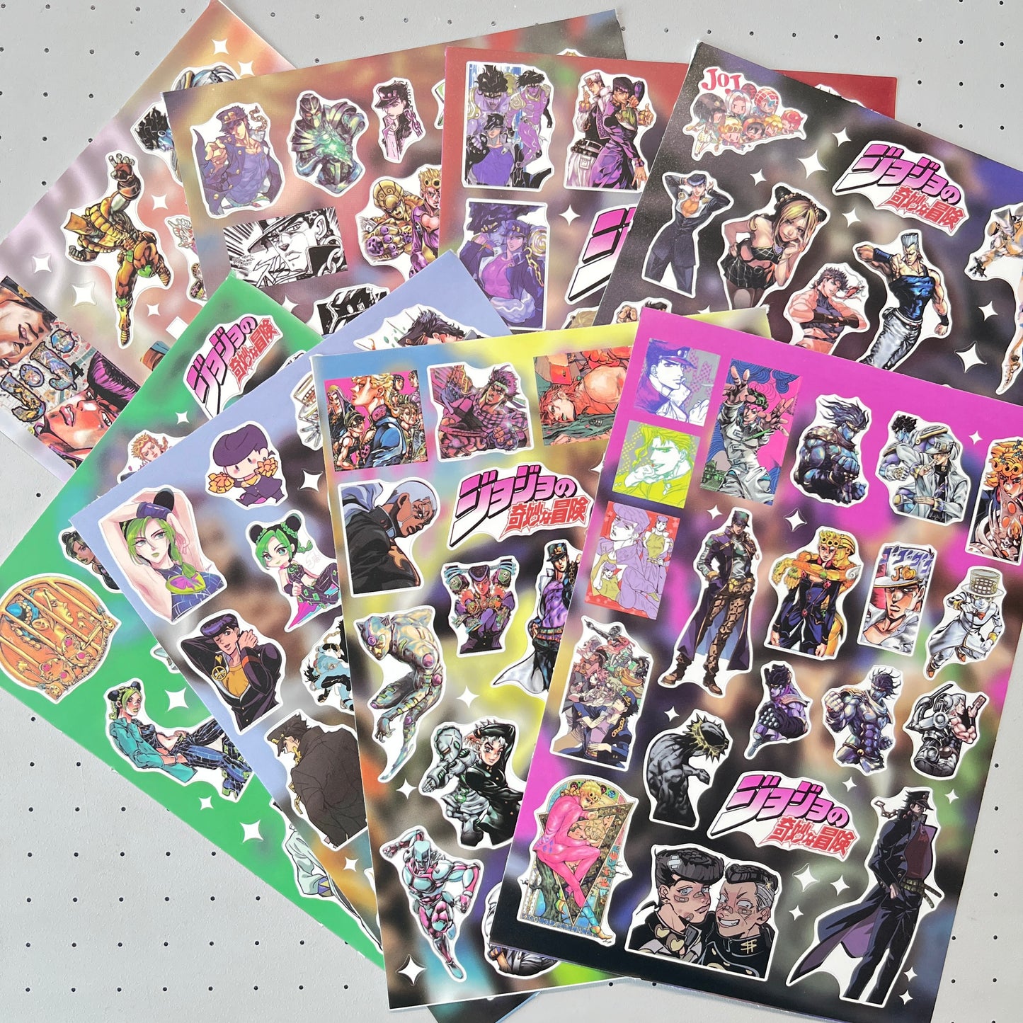 8 Sheets ‌JoJo's Bizarre Adventure Stickers A