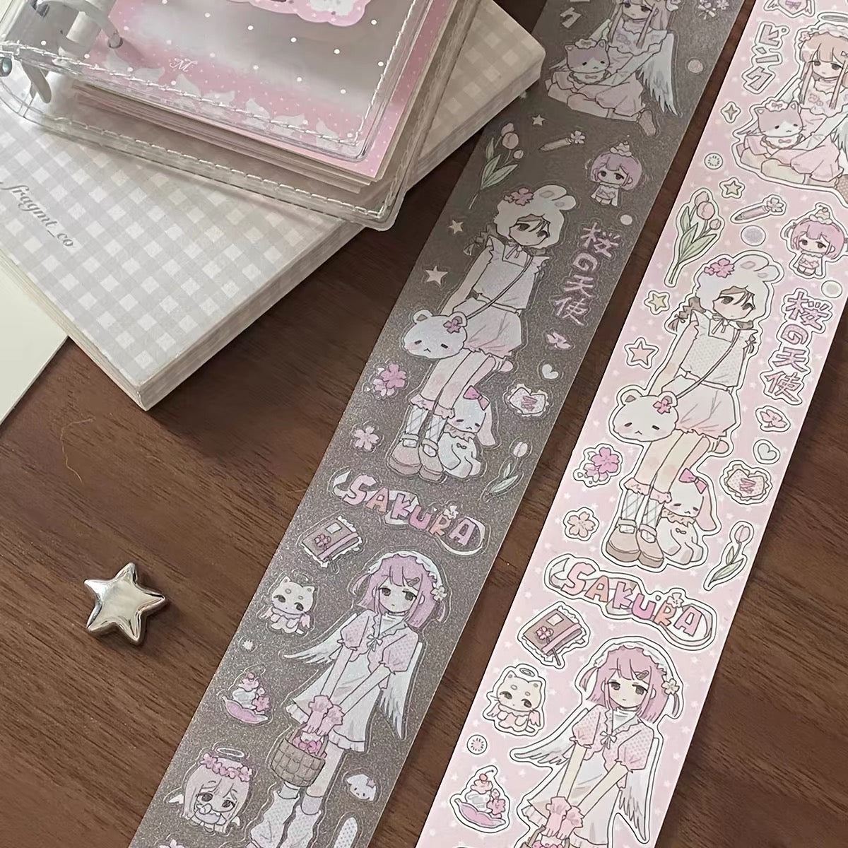 1M Sakura Angel Sticker Roll