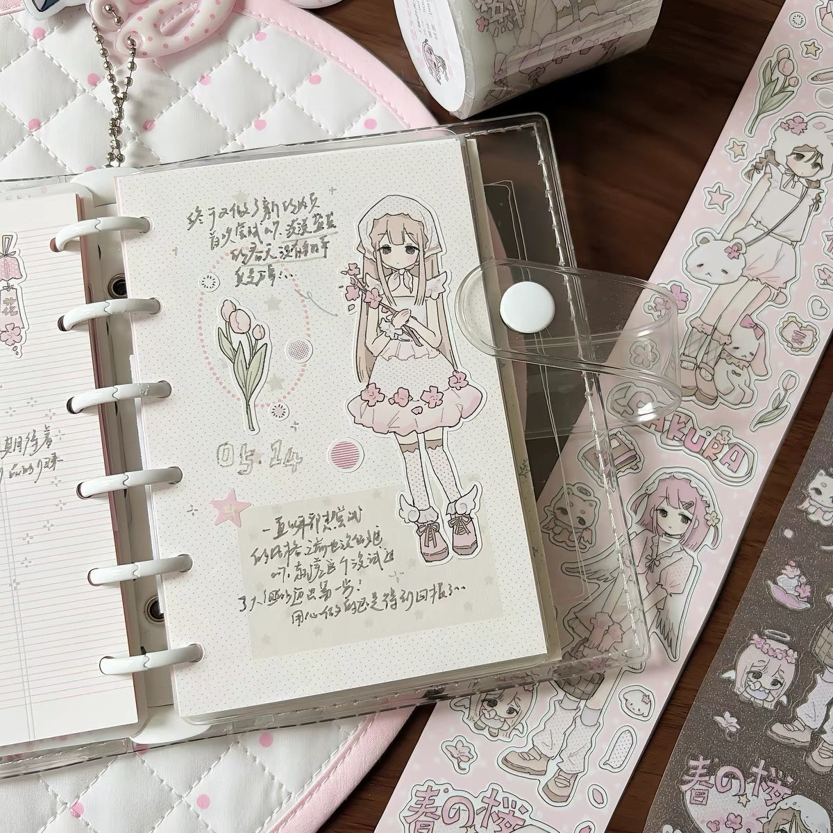1M Sakura Angel Sticker Roll