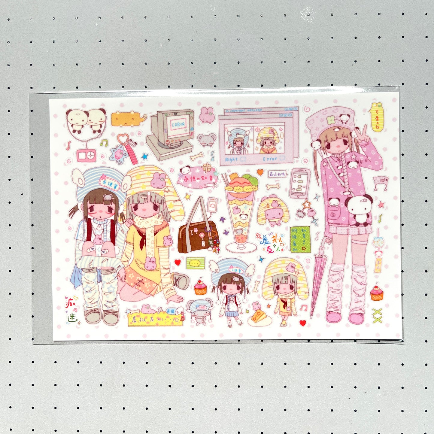 Lovely Girl Cute Sticker Sheets