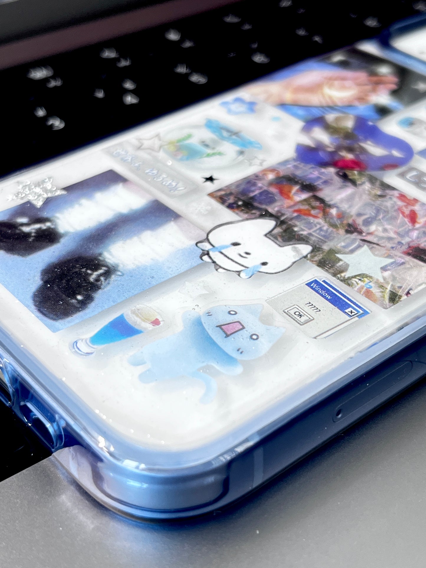 Fantastic Blue Dream Green Soda Handmade Sticker Phone Case Samsung Case