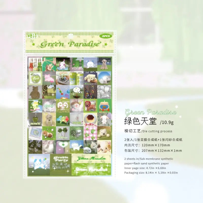 2 Sheets Fantasy Diary Ancient Dream Core Stickers Set Of 4