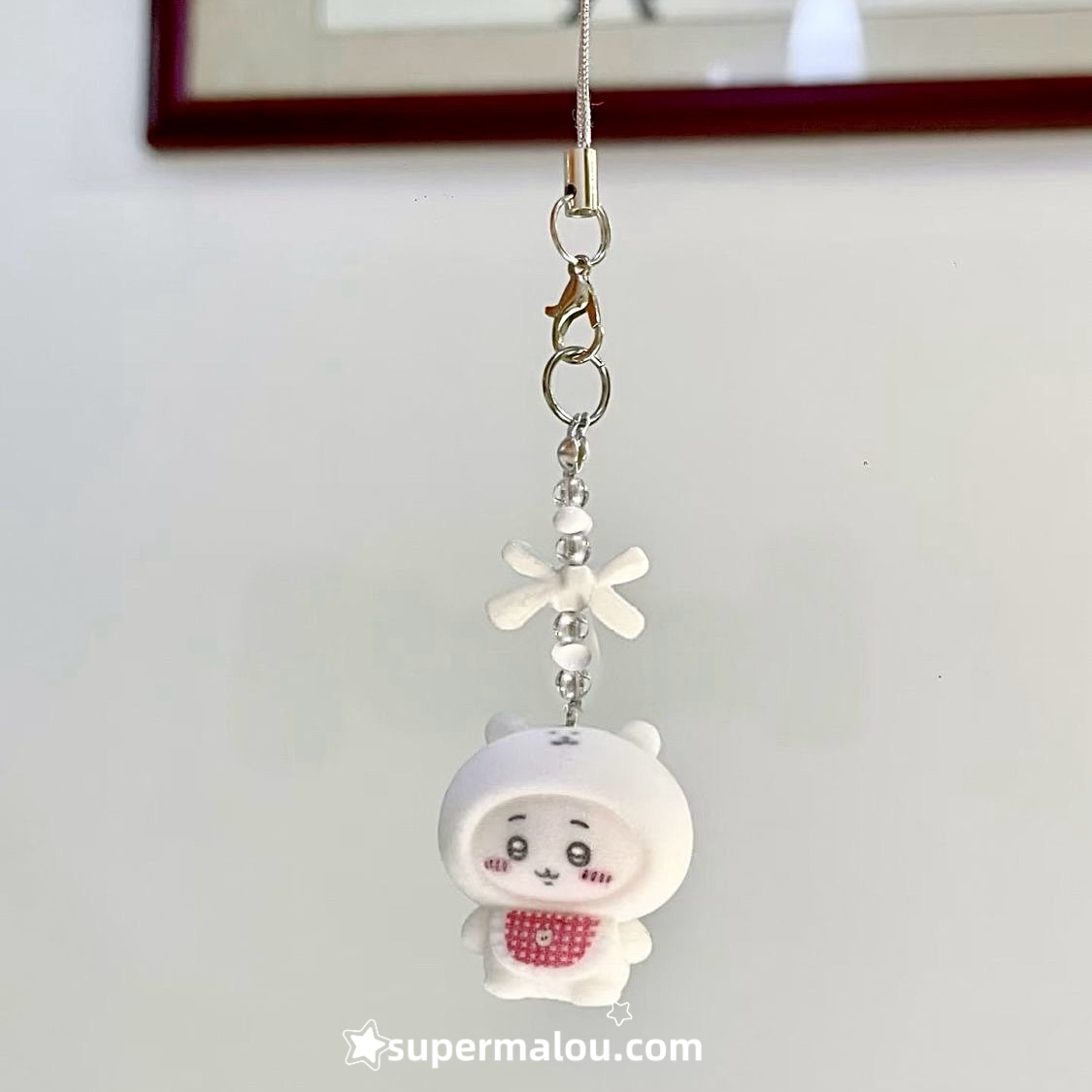 Flocking Cute Chiikawa Phone Chain