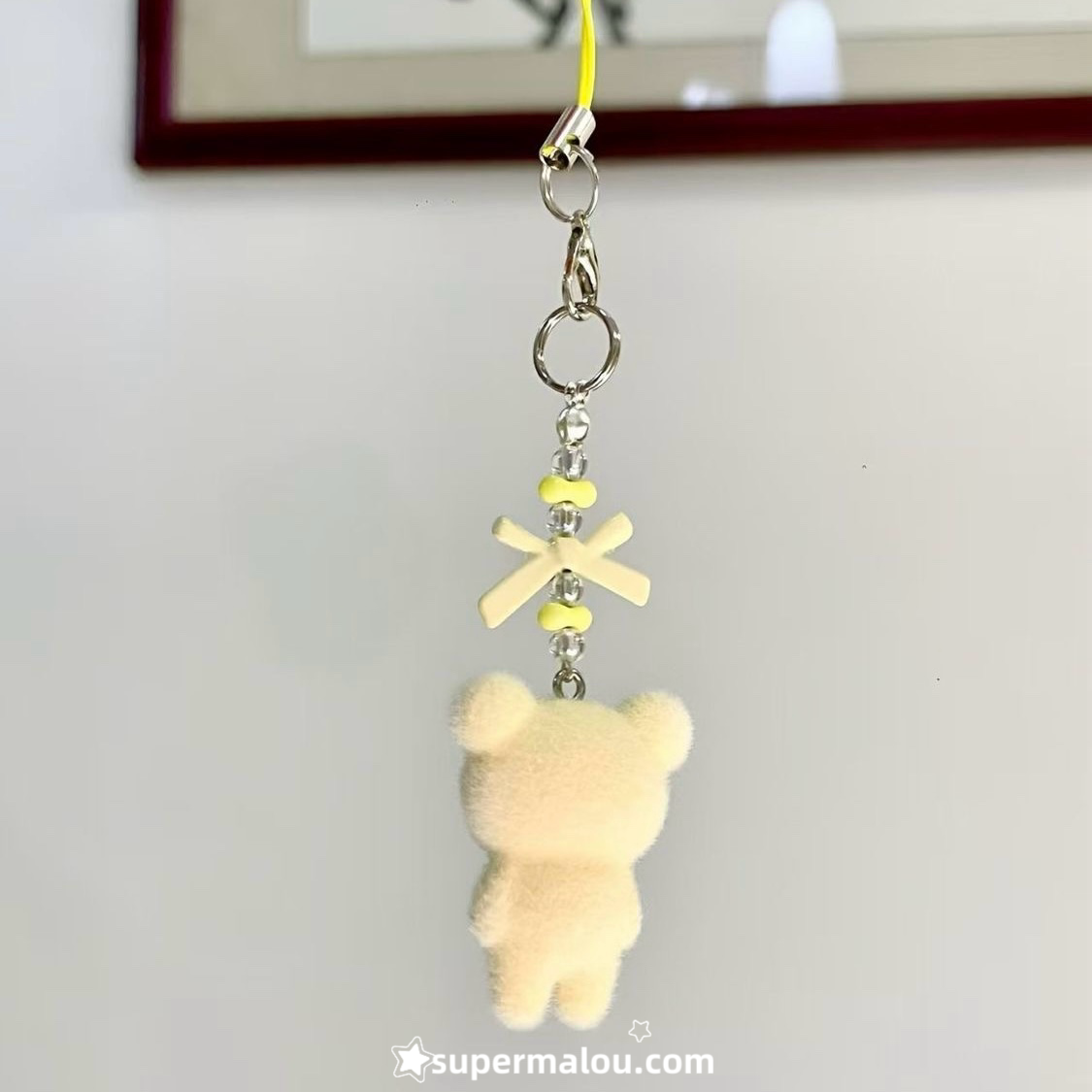 Flocking Cute Rilakkuma phone chain