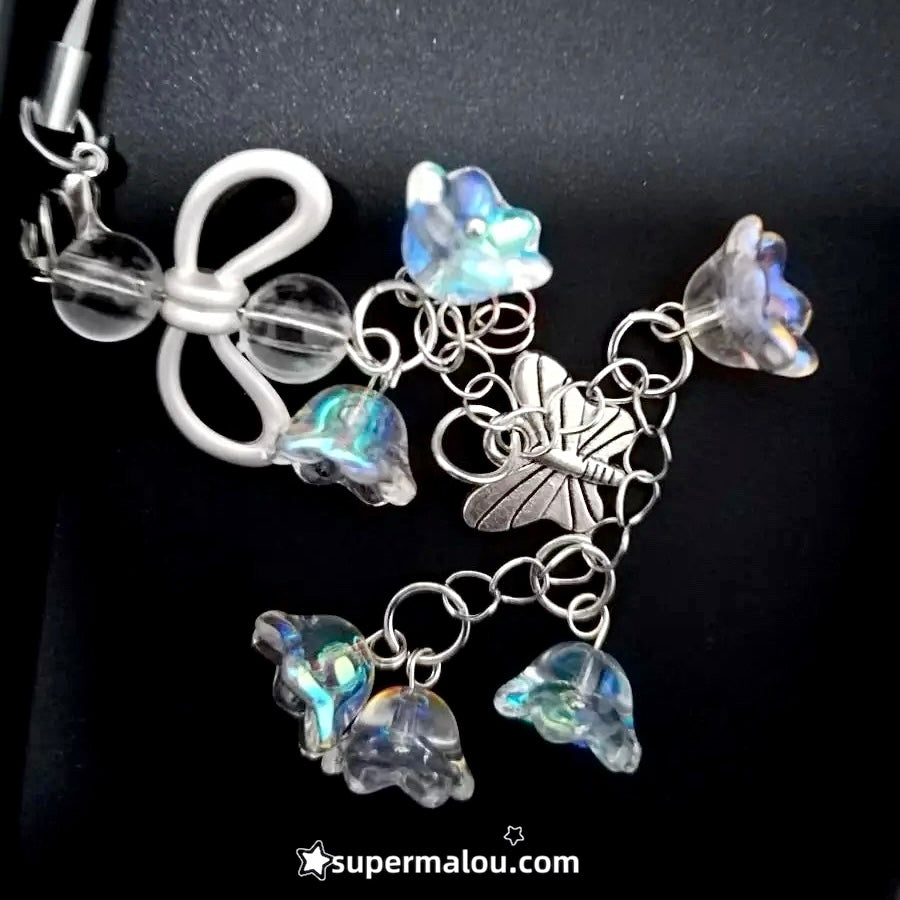 Flower Butterfly Colorful Mobile Phone Chain
