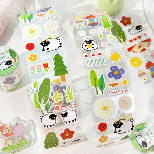 Forest Fairy Tale Animal Sticker Roll Set Of 4