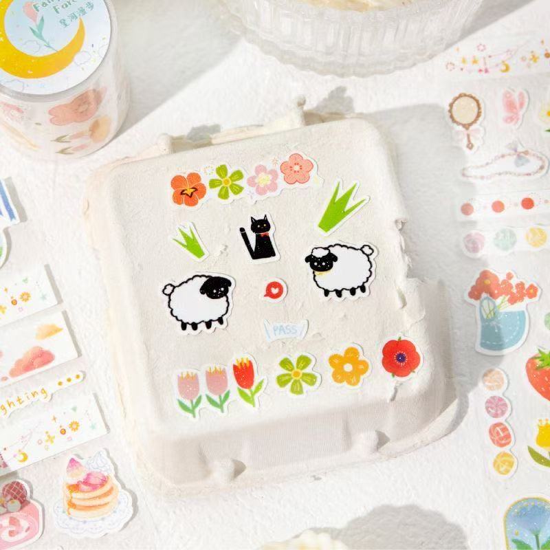 Forest Fairy Tale Animal Sticker Roll Set Of 4