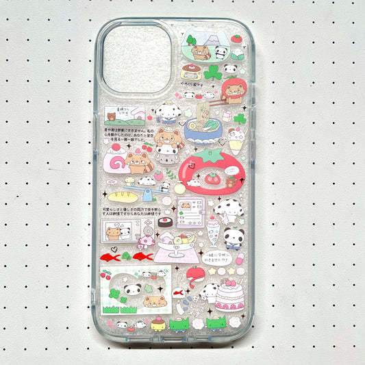 Forest Good Friends Handmade Sticker Phone Case (Resin Ver.)