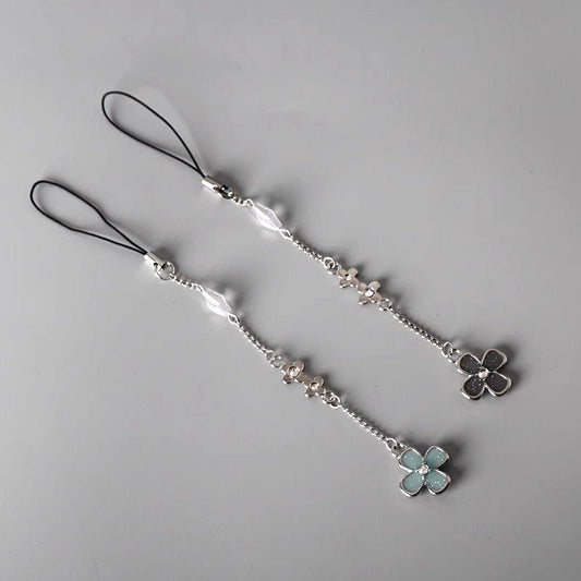 Four Leaf Clover Long Phone Chain