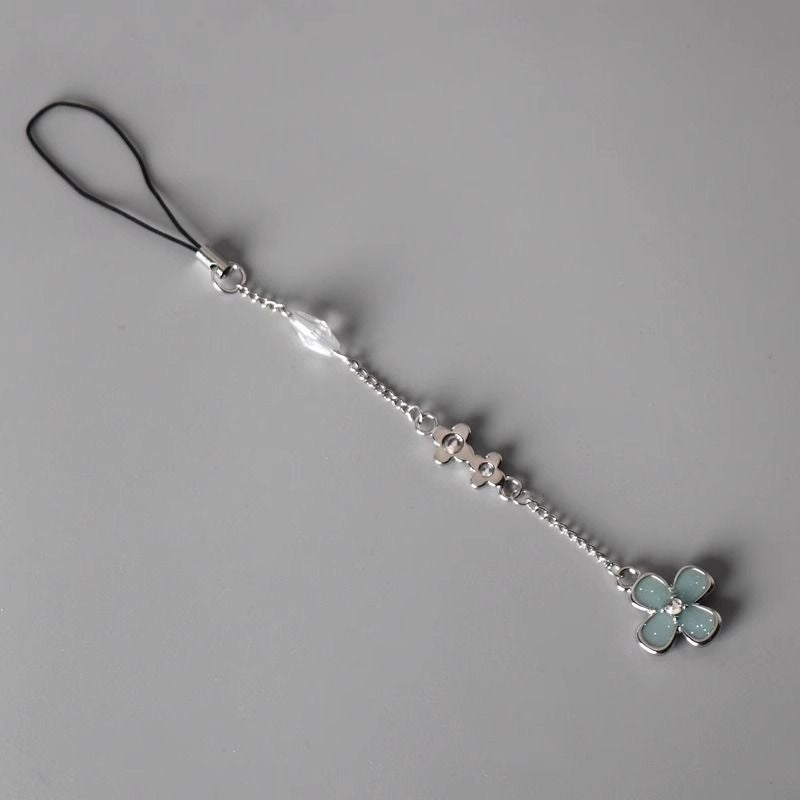 Four Leaf Clover Long Phone Chain