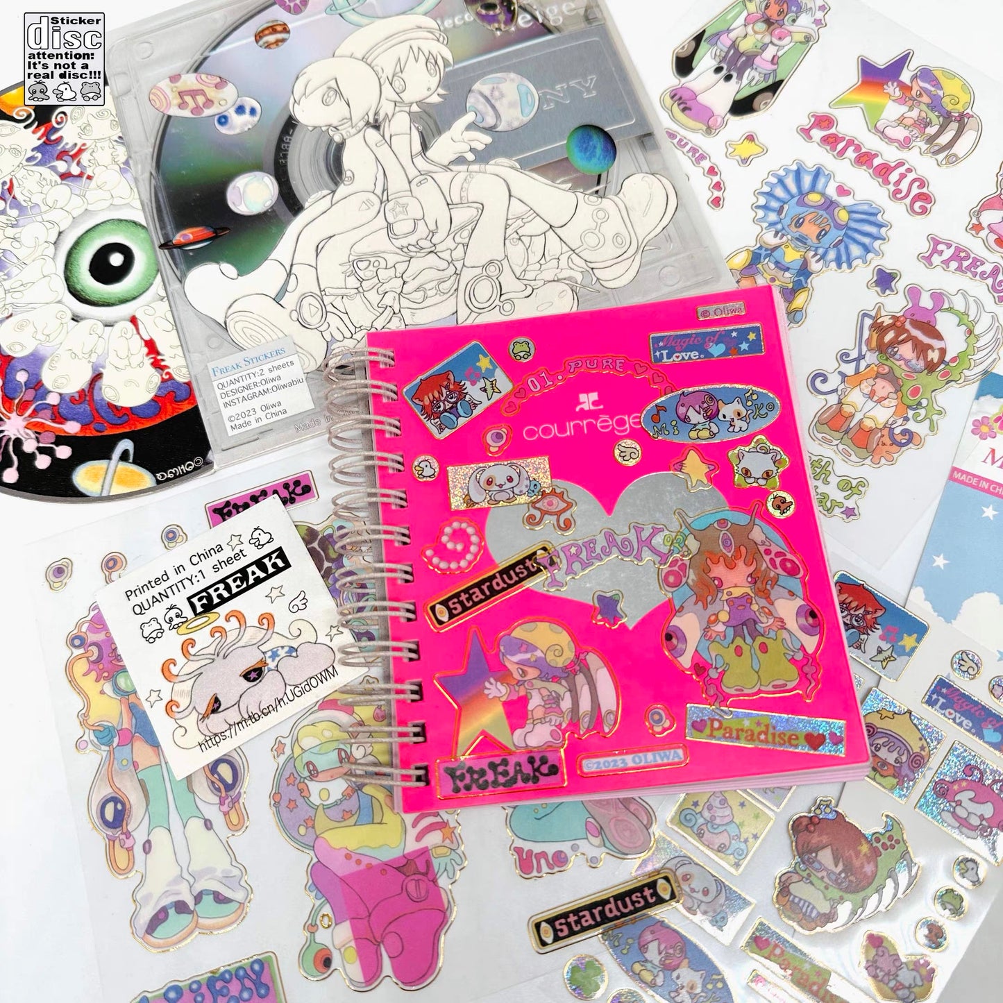 Gold-Edge Sticker Sheet