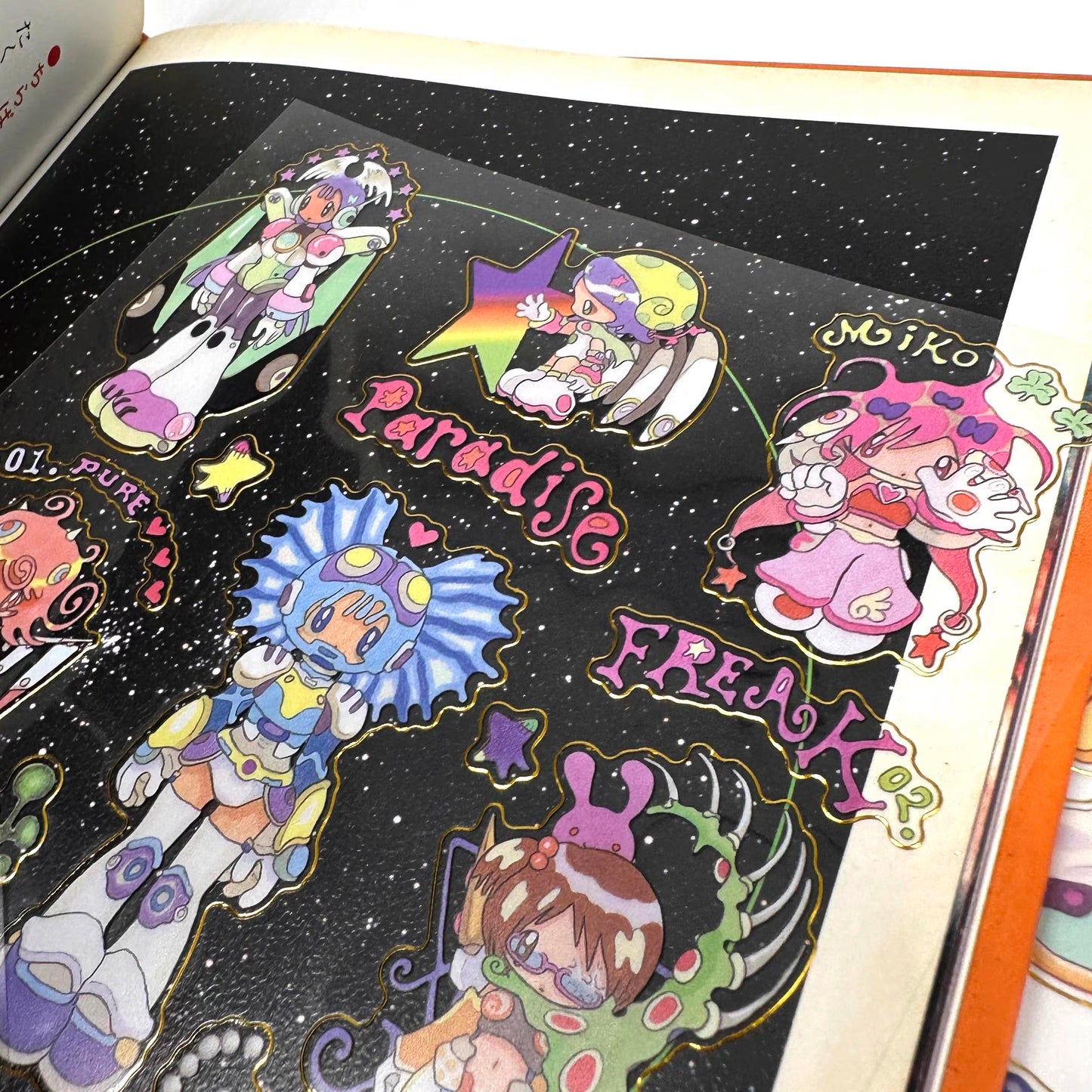 Gold-Edge Sticker Sheet