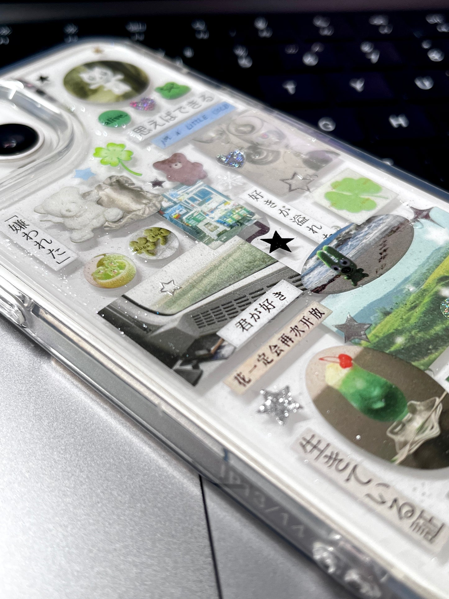 Fantastic Blue Dream Green Soda Handmade Sticker Phone Case Samsung Case