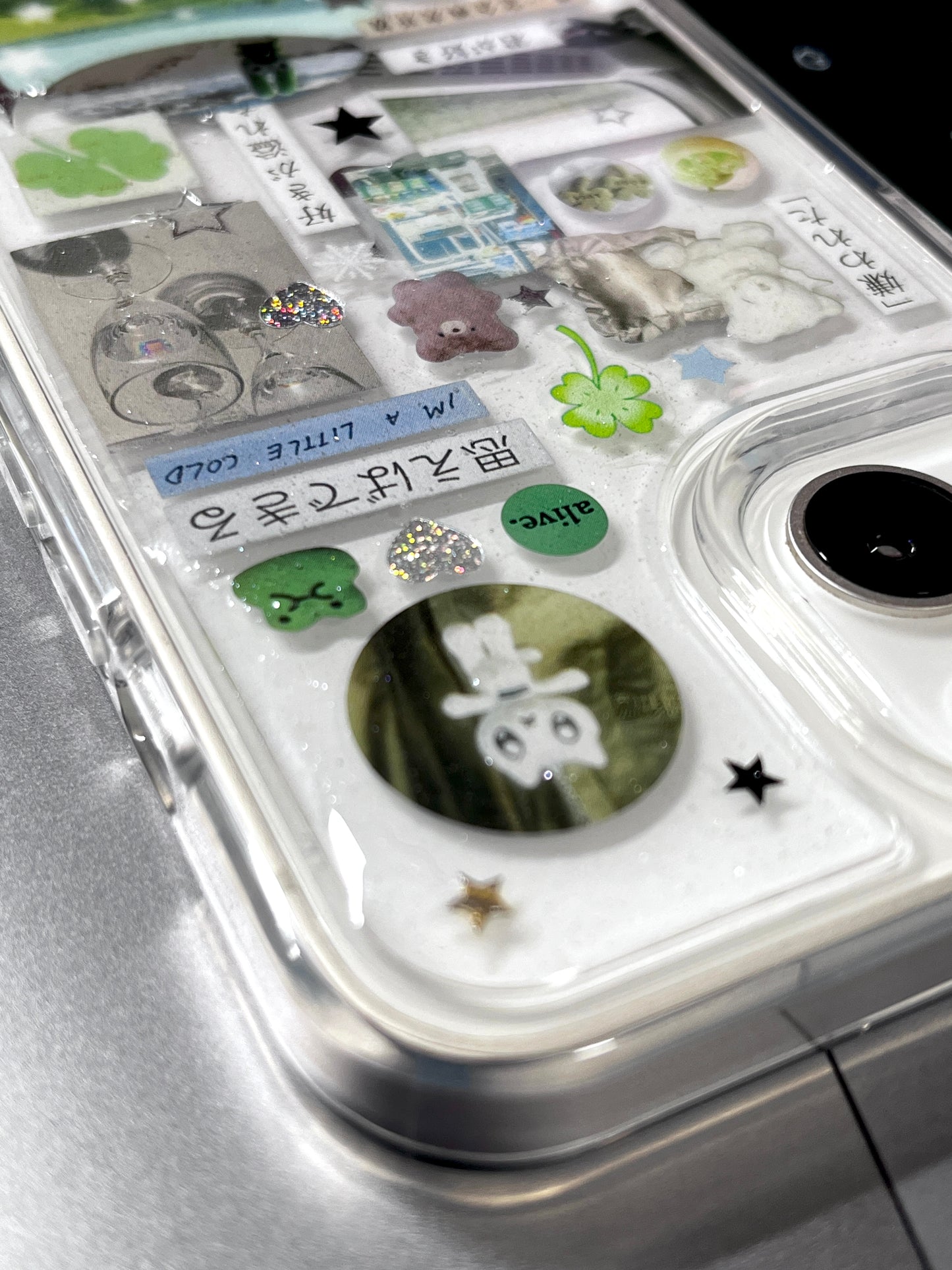 Fantastic Blue Dream Green Soda Handmade Sticker Phone Case Samsung Case